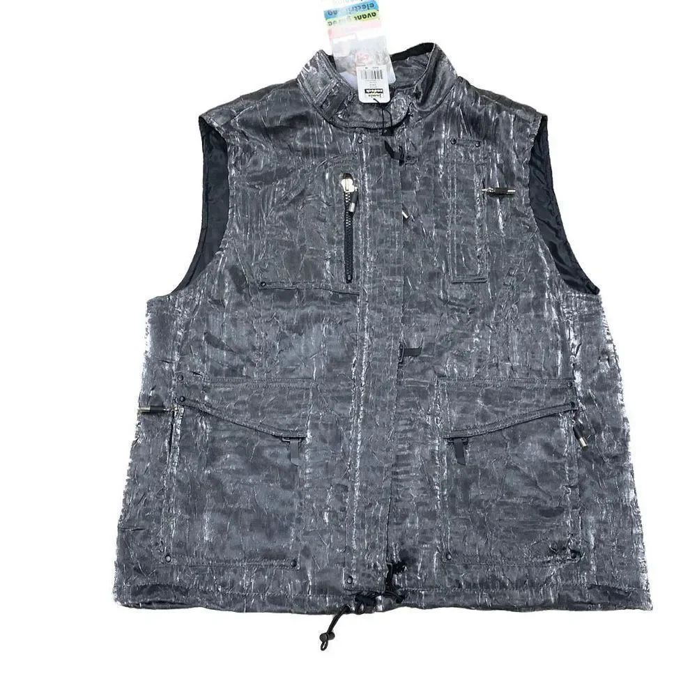 Jamie Sadock Gray Shimmer Vest Size Medium NWT